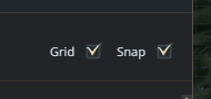 The real Grid and Snap options enabled in the layout editor